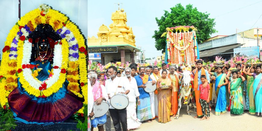 "ಹೊಳಲು ಗ್ರಾಮದಲ್ಲಿ ವಿಜೃಂಭಣೆಯಿಂದ ನಡೆದ ಶ್ರೀ ಪಾರ್ವತಮ್ಮ ತಾಯಿ ಹಬ್ಬ"