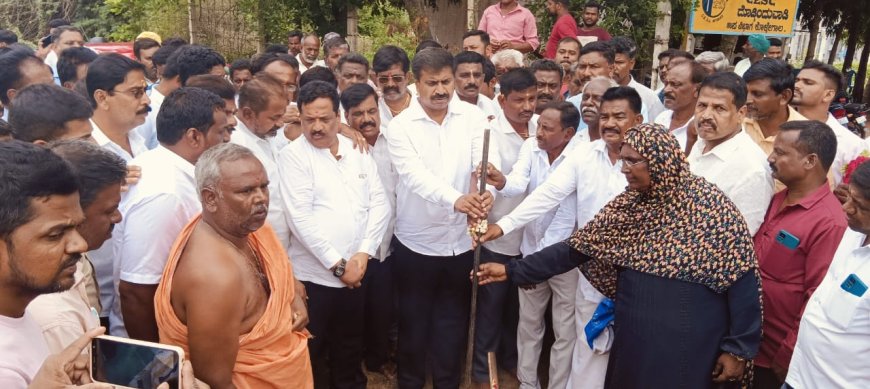 ವಿವಿಧ ಕಾಮಗಾರಿಗಳಿಗೆ ಭೂಮಿ ಪೂಜೆ ನೆರೆವೇರಿಸಿದ: ಶಾಸಕ ಎಂ ಆರ್ ಮಂಜುನಾಥ್