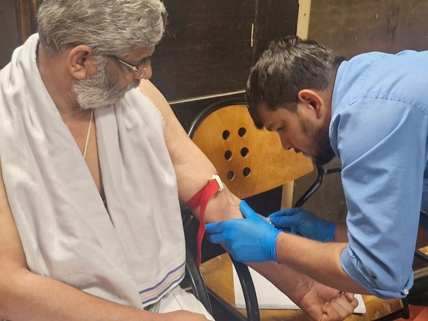 "ಜಯನಗರ ಶ್ರೀ ರಾಘವೇಂದ್ರ ಸ್ವಾಮಿಗಳ ಮಠದಲ್ಲಿ ಆರೋಗ್ಯ ವೈದ್ಯಕೀಯ ಉಚಿತ ತಪಾಸಣೆ ಶಿಬಿರ