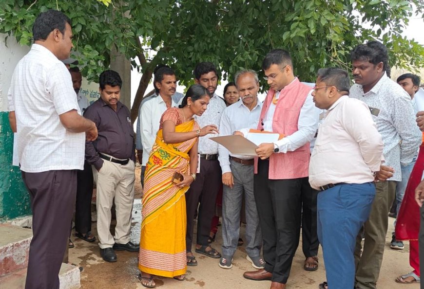 ಜಲಶಕ್ತಿ ಅಭಿಯಾನ ಯೋಜನೆ ಕಾಮಗಾರಿ ಪರಿಶೀಲಿಸಿದಕೇಂದ್ರ ಸಚಿವಾಲಯದ ಉಪಕಾ-ರ್ಯದರ್ಶಿ ಮಂಜೇಶ್ ಪೋವ್ರಲ್