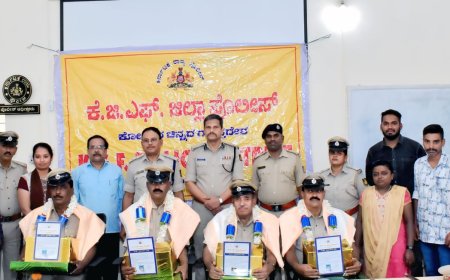 ನಿವೃತ್ತ ಪೊಲೀಸ್ ಅಧಿಕಾರಿಗಳಿಗೆ ಹಾರ್ದಿಕ ಬಿಳ್ಕೋಡುಗೆ