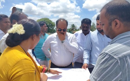 ಕೆಜಿಎಫ್ ತಾಲೂಕಿಗೆ ಜಿಲ್ಲಾಧಿಕಾರಿಗಳು ಎಂ ರವಿ ಭೇಟಿ ಪ್ರಗತಿ ಪರಿಶೀಲನೆ