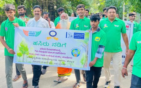 *ಹಸಿರು ನಡಿಗೆ*  ವಿಶ್ವ ಪರಿಸರ ದಿನ ಆಚರಣೆ