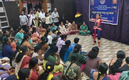 ನೃತ್ಯ ಸಮರ್ಪಣೆ ಮೂಲಕ  ಹುಟ್ಟುಹಬ್ಬವನ್ನು ಆಚರಿಸಿಕೊಂಡ ವಿದೂಷಿ. ಸ್ವಾತಿ ಪಿ ಭಾರದ್ವಾಜ್ ಶಿಷ್ಯೆ ಹಿತನ್ಯ