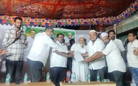 ತಾಲೂಕು ಜೆಡಿಎಸ್ ಪಕ್ಷದ ಅಲ್ಪಸಂಖ್ಯಾತ ಘಟಕದ ನೂತನ ಅಧ್ಯಕ್ಷರಾಗಿ ಅಧಿಕಾರ ಸ್ವೀಕಾರ ಮಾಡಿದ ಮುಬಾರಕ್ ಪಠಾಣ್