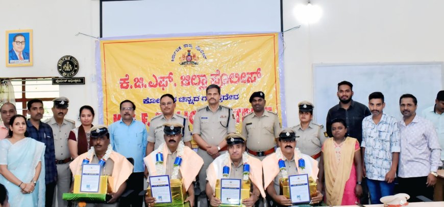 ನಿವೃತ್ತ ಪೊಲೀಸ್ ಅಧಿಕಾರಿಗಳಿಗೆ ಹಾರ್ದಿಕ ಬಿಳ್ಕೋಡುಗೆ