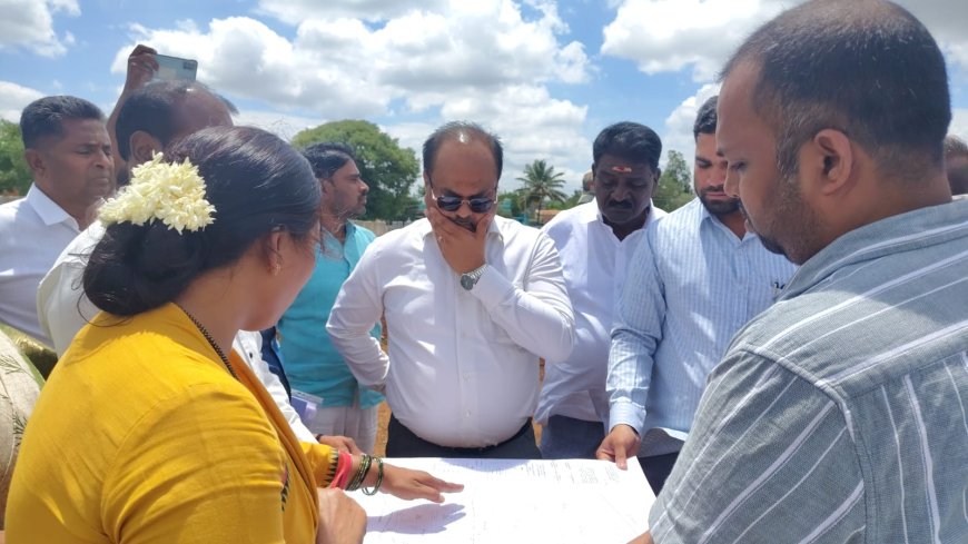 ಕೆಜಿಎಫ್ ತಾಲೂಕಿಗೆ ಜಿಲ್ಲಾಧಿಕಾರಿಗಳು ಎಂ ರವಿ ಭೇಟಿ ಪ್ರಗತಿ ಪರಿಶೀಲನೆ