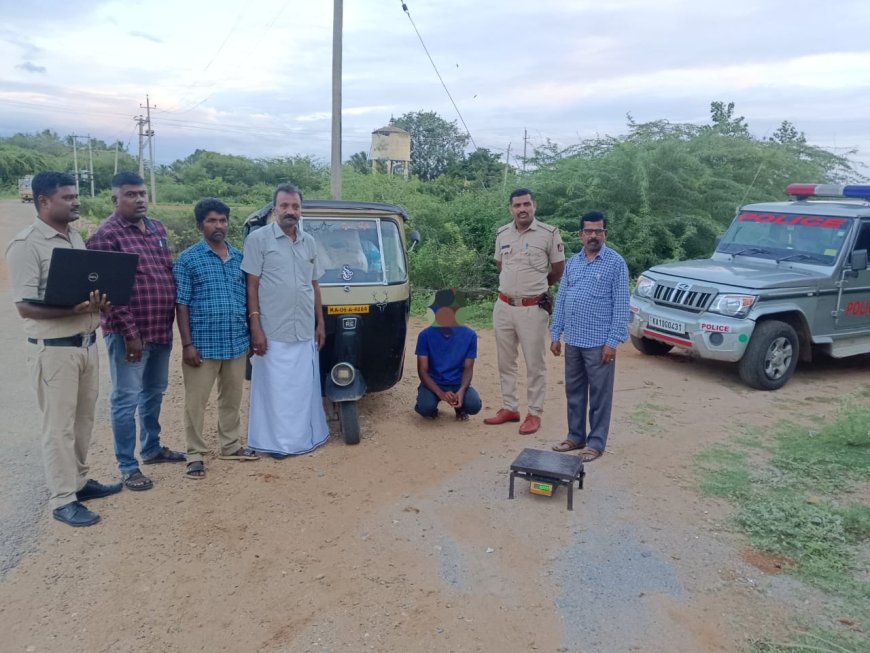 ಅಕ್ರಮವಾಗಿ ಪಡಿತರ ಅಕ್ಕಿ ಸಾಗಣೆ ಮಾಡುತ್ತಿದ್ದ ವ್ಯಕ್ತಿ ಬಂಧನ