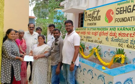 ಸೆಹಾಗಲ್ ಫೌಂಡೇಶನ್ ಮತ್ತು ಕೋಕಾ ಕೋಲಾ ಫೌಂಡೇಶನ್ ವತಿಯಿಂದ ಸರ್ಕಾರಿ ಶಾಲೆಗೆ ವಿವಿಧ ಸೌಲಭ್ಯ