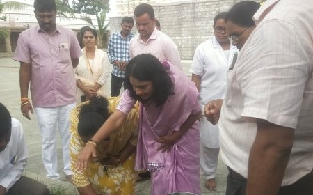 ಶ್ರೀ ಲಕ್ಷ್ಮಿ ವೆಂಕಟರಮಣ ಸ್ವಾಮಿ ದೇವಾಲಯಕ್ಕೆ ಜಿಲ್ಲಾಧಿಕಾರಿ ಕೆ ಎಸ್ ಲತಾ ಕುಮಾರಿ ಭೇಟಿ 