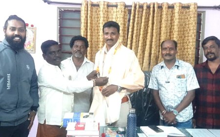 ಸಬ್ ಇನ್ಸ್ಪೆಕ್ಟರ್ ಹರೀಶ್ ಅವರಿಗೆ ಶುಭಾಶಯ ತಿಳಿಸಿದ ತೇಜಸ್ವಿ ನಾಗಲಿಂಗ ಸ್ವಾಮಿ