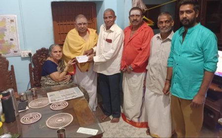 ಹಂಪಾಪುರ  ರಾಮ ಮಂದಿರಕ್ಕೆ 25 ಸಾವಿರ ರೂ. ಕೊಡುಗೆ