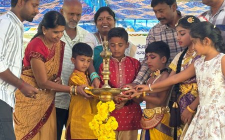 ಚಿಗುರು ಸಾಂಸ್ಕೃತಿಕ ಕಾರ್ಯಕ್ರಮ ಉದ್ಘಾಟನೆ ಮಾಡಿ ಭರತನಾಟ್ಯ ನೃತ್ಯ ಪ್ರದರ್ಶಿಸಿದ ತಾನೀಶ್.ಎನ್