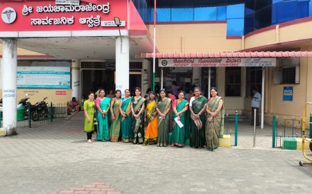 ಶ್ರೀ ಸ್ಕಂದ ಮಾತಾ ದೇವಿ ಸ್ಮರಣೆಯೊಂದಿಗೆ ಸಾಂಪ್ರದಾಯಿಕ ಹಸಿರು ಬಣ್ಣದ ಉಡುಗೆಯಲ್ಲಿ ಕರ್ತವ್ಯ ನಿರ್ವಹಿಸಿ ಸಂಭ್ರಮಿಸಿದರು