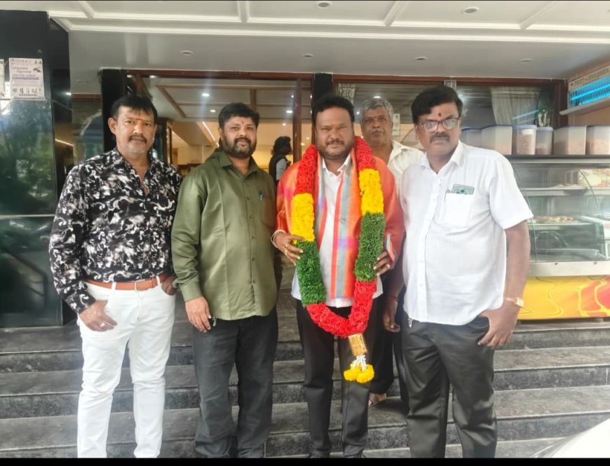 ಭಾರತೀಯ ನೈರುತ್ಯ ರೈಲ್ವೆ ವಿಭಾಗದ ಸದಸ್ಯರಾಗಿ ಕ್ರಾಂತಿ ರಾಜು ಆಯ್ಕೆ ಶುಭ ಕೋರಿದ ಚೆನ್ನಕೃಷ್ಣ