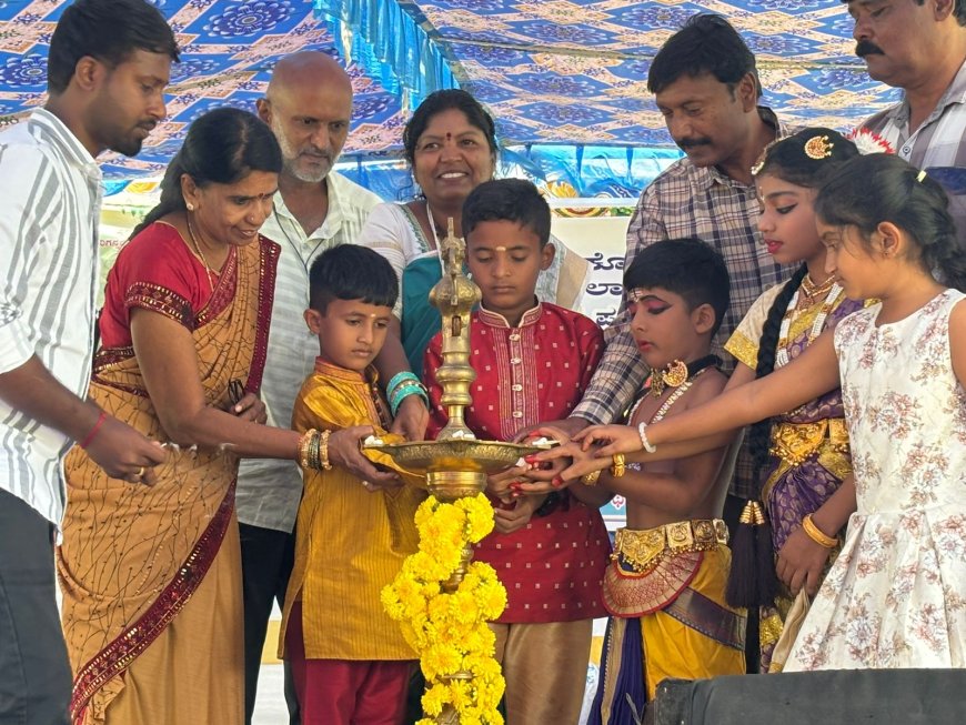 ಚಿಗುರು ಸಾಂಸ್ಕೃತಿಕ ಕಾರ್ಯಕ್ರಮ ಉದ್ಘಾಟನೆ ಮಾಡಿ ಭರತನಾಟ್ಯ ನೃತ್ಯ ಪ್ರದರ್ಶಿಸಿದ ತಾನೀಶ್.ಎನ್