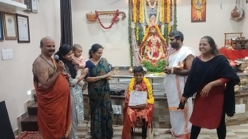 ರಾಯರ ರಂಗ ಮಂದಿರದ ವತಿಯಿಂದ ಕರಾಟೆ ಪಟು ಸಿದ್ದಾರ್ಥ್ ಎಂ ಚಕ್ರವರ್ತಿರವರನ್ನು ಗೌರವಿಸಿ ಸನ್ಮಾನಿಸಲಾಯಿತ್ತು