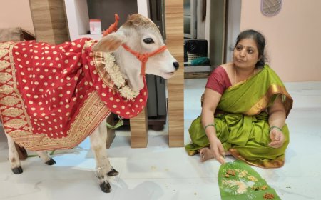 ರಾಯರ ರಂಗಮಂದಿರದಲ್ಲಿ ಗೋ ಪೂಜೆ ನೈವೇದ್ಯದೊಂದಿಗೆ  ದೀಪಾವಳಿ ಆಚರಣೆ