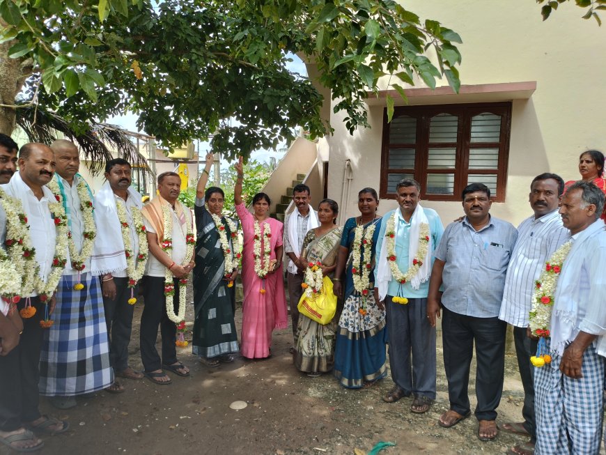 ಐಕನಹಳ್ಳಿ ಗ್ರಾಮ ಪಂಚಾಯತಿಯ ನೂತನ  ಉಪಾಧ್ಯಕ್ಷರಾಗಿ ಕವಿತರವಿ ಅವಿರೋಧವಾಗಿ ಆಯ್ಕೆ