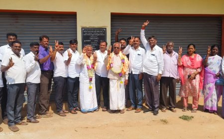 ಆನೆಗೊಳ ಕೃಷಿ ಪತ್ತಿನ ಸಹಕಾರ ಸಂಘದ ನೂತ‌ನ ಅಧ್ಯಕ್ಷರಾಗಿ ಅಂಚೇಬೀರನಹಳ್ಳಿ ನಂಜುಡೇಗೌಡ್ರು ಅವಿರೋಧವಾಗಿ ಆಯ್ಕೆಯಾದ್ರು