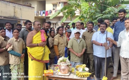 ೧ಕೋಟಿ ೯ ಲಕ್ಷ ರೂ. ವೆಚ್ಚದಲ್ಲಿ  ನಾನಾ ಅಭಿವೃದ್ಧಿ ಕಾಮಗಾರಿಗೆ ಭೂಮಿಪೂಜೆ