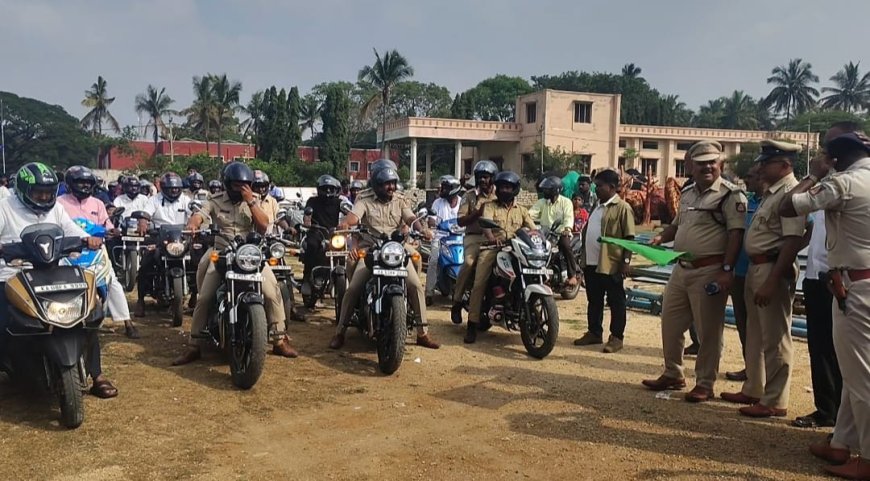 ಹೆಲ್ಮೆಟ್ ನಮ್ಮ ಜೀವ ರಕ್ಷಕ ಕಡ್ಡಾಯವಾಗಿ ಬಳಕೆ ಮಾಡಿ: ಎಸ್ ಪಿ . ಶಿವಾಂಶೂ ರಜಪೂತ್