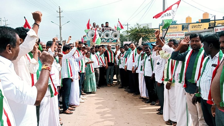 ಜಿಲ್ಲಾಆಡಳಿತ ಕಛೇರಿ ಮುತ್ತಿಗೆ ಚಲೋ ಅನ್ನದಾತರೆ-ಜಿಲ್ಲಾ ಅಧ್ಯಕ್ಷ ಪಿ.ಮಂಜುನಾಥ ರೆಡ್ಡಿ