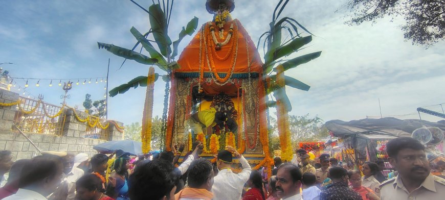 ಇತಿಹಾಸ ಪ್ರಸಿದ್ಧ ಪೆದ್ದಪಲ್ಲಿ ಗಂಗಮ್ಮ ಜಾತ್ರೆ ಅದ್ದೂರಿಯಾಗಿ  ನಡೆಯಿತು