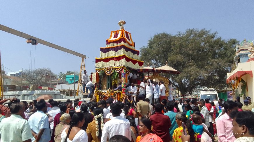 ಶ್ರೀ ಪ್ರಸನ್ನ ಲಕ್ಷ್ಮಿ ವೆಂಕಟರಮಣ ಸ್ವಾಮಿ ಬ್ರಹ್ಮರಥೋತ್ಸವ ಅದ್ದೂರಿಯಾಗಿ ನಡೆಯಿತು