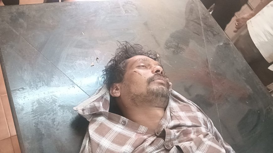 ಮರಕ್ಕೆ ಟಿಪ್ಪ‌ರ್ ಲಾರಿ ಡಿಕ್ಕಿ-ಚಾಲಕ ಶ್ರೀನಿವಾಸ್ ಸ್ಥಳದಲ್ಲೇ ಸಾವು