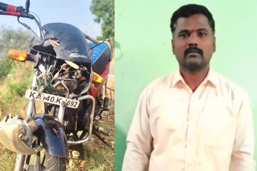 ಬಿರುಗಾಳಿಗೆ ಬಿದ್ದ ಮರಕ್ಕೆ ಬೈಕ್ ಡಿಕ್ಕಿ 43 ವರ್ಷದ ವ್ಯಕ್ತಿ ಸ್ಥಳದಲ್ಲೇ ಸಾವು