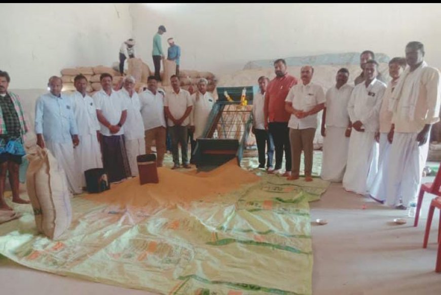 ಹಂಚಿನಾಳ ಕ್ಯಾಂಪ್ ನಲ್ಲಿ ಸಹಕಾರ ಸಂಘದ ಸಹಯೋಗದಲ್ಲಿ ನೂತನ ಜೋಳ ಖರೀದಿ ಕೇಂದ್ರ ಪ್ರಾರಂಭ