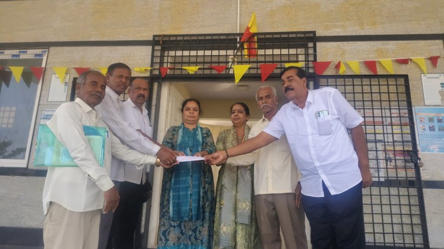ಸರ್ಕಾರಿ ನಿವೃತ್ತ ನೌಕರರಿಂದ ಅಪ್ಪು ಪಟ್ಟಿ ಧರಿಸಿ ಪ್ರತಿಭಟನೆ ಮನವಿ