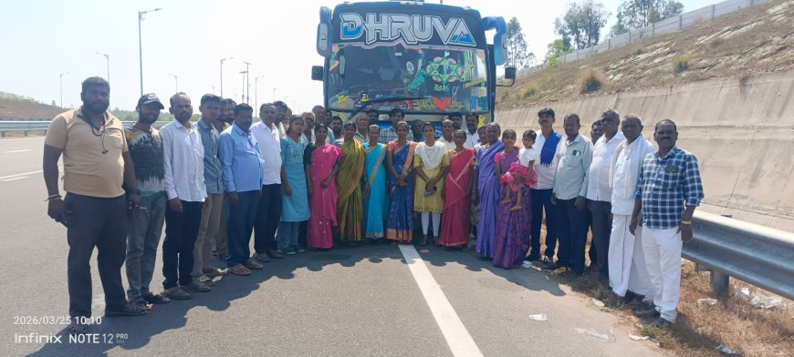 ಹಳೇ ಮೀಸಲಾತಿ ಜಾರಿಗೆ ಒತ್ತಾಯ: ಕೆಜಿಎಫ್‌ ಗ್ರಾಮಾಂತರದಿಂದ ಬೆಂಗಳೂರಿನತ್ತ ತೆರಳಿದ ಬಲಗೈ ಸಮುದಾಯದ ಮುಖಂಡರ ದಂಡು