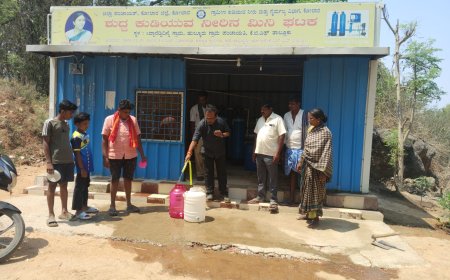 ನೀರಿನ ಘಟಕದ ಸುದ್ದಿ ಪ್ರಸಾರವಾಗುತ್ತಿದ್ದಂತೆ ಸ್ಥಳಕ್ಕೆ ಭೇಟಿ ನೀಡಿದ ಪಂಚಾಯಿತಿ ಅಧಿಕಾರಿಗಳು
