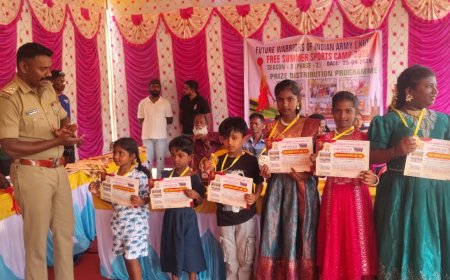 ಫ್ಯೂಚರ್ ವಾರಿಯರ್ಸ್ ಆಫ್  ಇಂಡಿಯನ್ ಆರ್ಮಿ ಕೆಜಿಎಫ್ ವತಿಯಿಂದ ಬೇಸಿಗೆ ಶಿಬಿರ