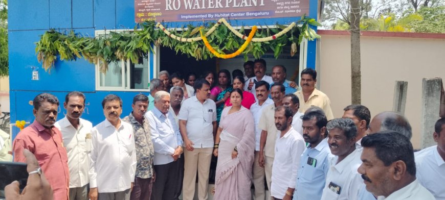 ಆರೋಗ್ಯಕರ ಸಮಾಜಕ್ಕೆ ಶುದ್ಧ ನೀರು ಅಗತ್ಯ: ಶಾಸಕಿ ರೂಪಕಲಾ ಅವರಿಂದ ನೀರಿನ ಘಟಕ ಲೋಕಾರ್ಪಣೆ