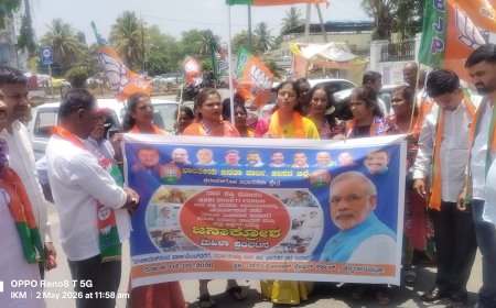 ಭಾರತೀಯ ಜನತಾ ಪಾರ್ಟಿಯ ಮಹಿಳಾ ಘಟಕದ ವತಿಯಿಂದ ಕೆ ಆರ್ ಸರ್ಕಲ್ ನಲ್ಲಿ ಪ್ರತಿಭಟನೆ