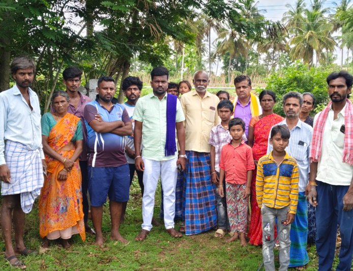 ಕೊಡಿಗೇಹಳ್ಳಿ ದಲಿತರ ಸ್ಮಶಾನ ಜಮೀನಿಗಾಗಿ ಜೈಭೀಮ್ ಶ್ರೀನಿವಾಸ್ ಆಗ್ರಹ