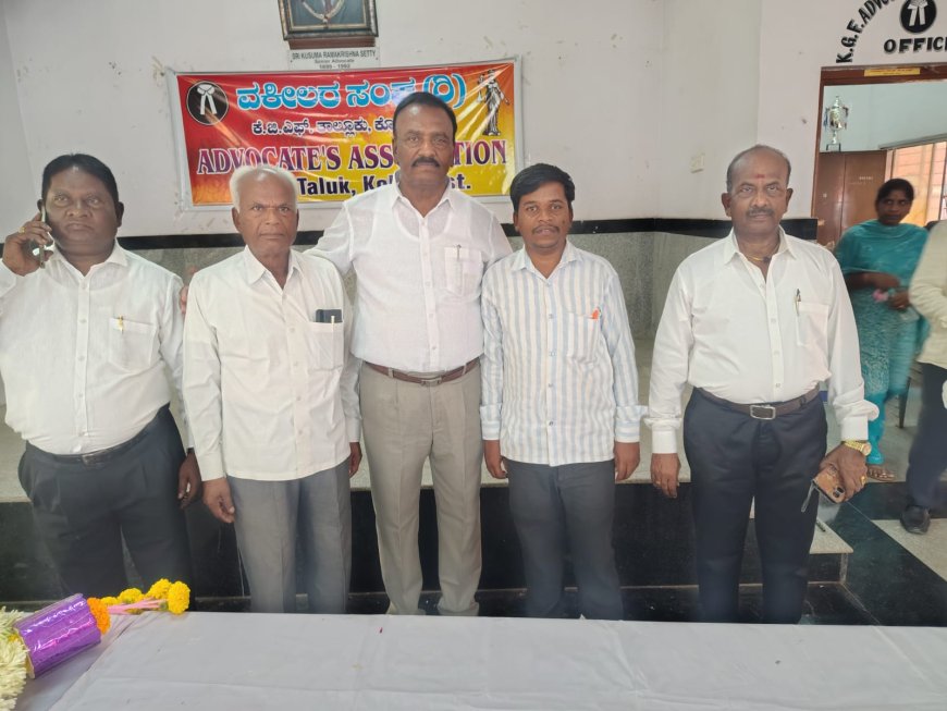 ವಕೀಲರ ಸಂಘದ ಅಧ್ಯಕ್ಷರು ಎಸ್. ಎನ್. ರಾಜಗೋಪಾಲಗೌಡರ ಹುಟ್ಟುಹಬ್ಬ ಅದ್ದೂರಿ ಆಚರಣೆ 