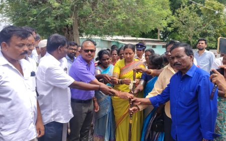 ಕೆಜಿಎಫ್ ಮೈನಿಂಗ್ ಪ್ರದೇಶದಲ್ಲಿ ರಸ್ತೆ ಅಭಿವೃದ್ಧಿ ಕಾಮಗಾರಿಗೆ ಚಾಲನೆ