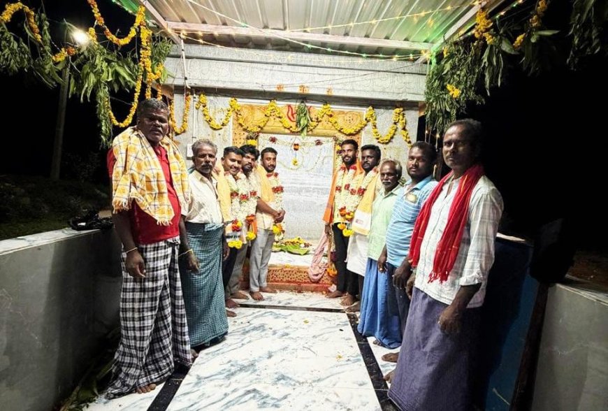 ತೊಂಗುಲುಕುಪ್ಪ ಶ್ರೀ ಚೌಡೇಶ್ವರಿ ದೇವಸ್ಥಾನಕ್ಕೆ ಯುವಕರಿಂದ ಆರ್ಥಿಕ ನೆರವು