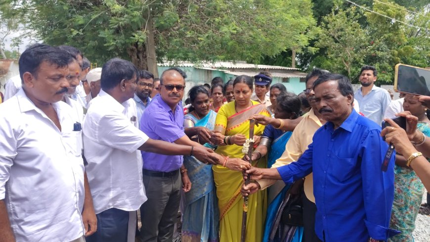 ಕೆಜಿಎಫ್ ಮೈನಿಂಗ್ ಪ್ರದೇಶದಲ್ಲಿ ರಸ್ತೆ ಅಭಿವೃದ್ಧಿ ಕಾಮಗಾರಿಗೆ ಚಾಲನೆ