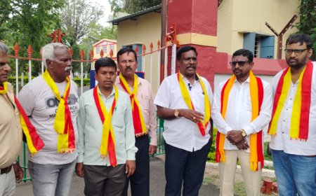 ಕನ್ನಡ ಮಾತನಾಡಿ ಇಲ್ಲದಿದ್ದರೆ ಇಲ್ಲಿಂದ ತೋಲಗಿ ಕರ್ನಾಟಕ ರಕ್ಷಣಾ ವೇದಿಕೆ ಕಾರ್ಯಕರ್ತರ ಖಡಕ್ ಎಚ್ಚರಿಕೆ