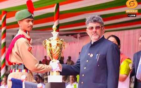 ಒಂದನೇ ಕರ್ನಾಟಕ ಬೆಟಾಲಿಯನ್ ಎನ್‌ಸಿಸಿ‌ಗೆ ಸ್ವಾತಂತ್ರ್ಯ ದಿನಾಚರಣೆಯ ಪಥಸಂಚಲನದಲ್ಲಿ ‘ಅತ್ಯುತ್ತಮ ಪಥಸಂಚಲನ ದಳ’ ಪ್ರಶಸ್ತಿ
