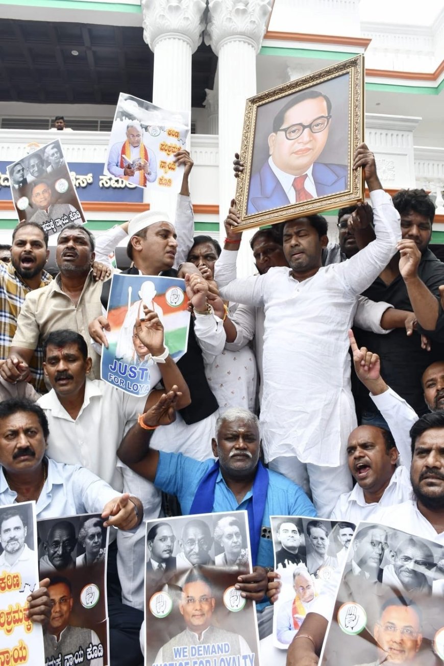 ಶಾಸಕ ದಿನೇಶ್ ಗುಂಡೂರಾವ್ ಸಚಿವ ಸ್ಥಾನ ಕೈ ತಪ್ಪಿದ ಹಿನ್ನಲೆ: ಕಾರ್ಯಕರ್ತರು, ಬ್ರಾಹ್ಮಣ ಮುಖಂಡರಿಂದ ಪ್ರತಿಭಟನೆ