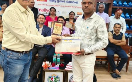 ಕರ್ನಾಟಕ ಆರೋಗ್ಯ ಸಾಹಿತ್ಯ ಪರಿಷತ್ ಮತ್ತು ಹೆಲ್ತ್ ಫೌಂಡೇಶನ್ ವತಿಯಿಂದ ಗಡಿನಾಡ ಕವಿಗೆ ಗೌರವ ಸನ್ಮಾನ
