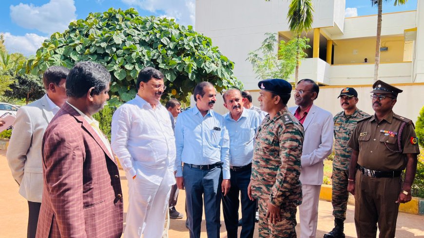 ಎನ್ ಸಿ ಸಿ  ಶಿಬಿರಕ್ಕೆ ಕೃಷಿ ಸಚಿವರ ಭೇಟಿ ಕೆಡೆಟ್ಸ್ ಗಳೊಂದಿಗೆ ಸಂವಾದ 