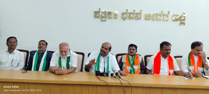 ಶಶಿಲ್ ನಮೋಶಿಯವರು ಸಜ್ಜನ ರಾಜಕಾರಣಿಯಾಗಿದ್ದಾರೆ: ಬಂಡೆಪ್ಪ ಖಾಶೆಂಪುರ್